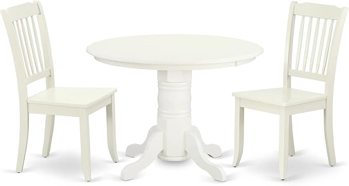 East West Furniture SHDA3-LWH-W 3 Piece Kitchen Table Set by EastWestFurniture