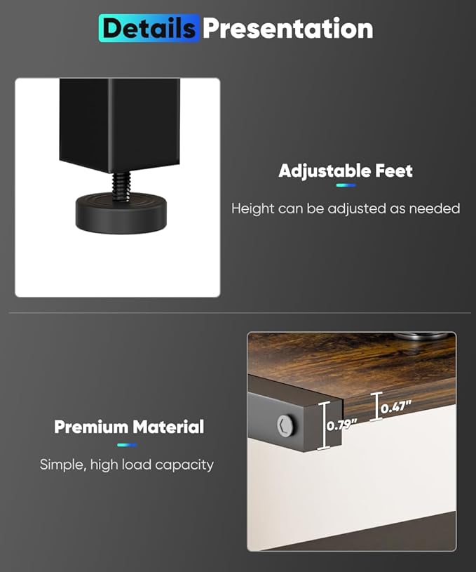4-Tier Wooden Media Stand, AV Media Stand Corner Shelf - Image 4