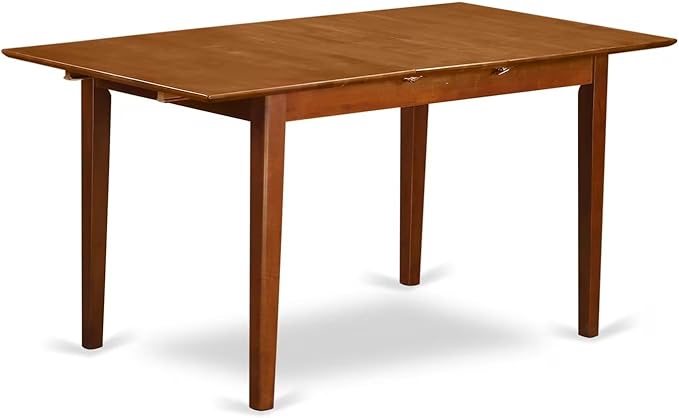 East West Furniture PSNA7-SBR-W 7 Piece Kitchen Table Set Consist of a - Image 6