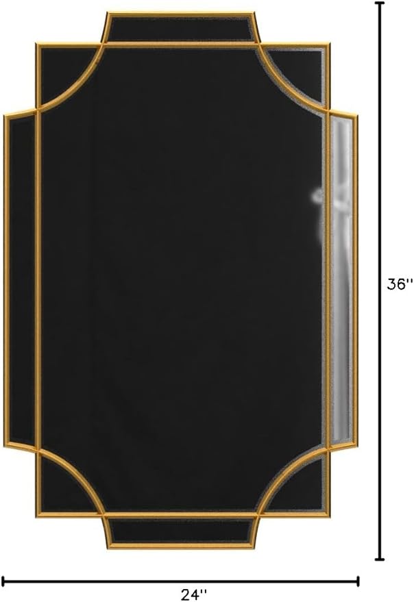 Kelly Miller Gold Bathroom Mirror - Image 10
