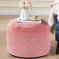 Foot Ottoman 20"x15" Small Automan Foot Rest Pouf Ottoman Cover Round by Unknown