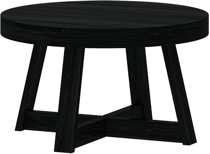 Plank+Beam Classic Round Coffee Table, 30 Inch Farmhouse Coffee Table, Mini - Image 5