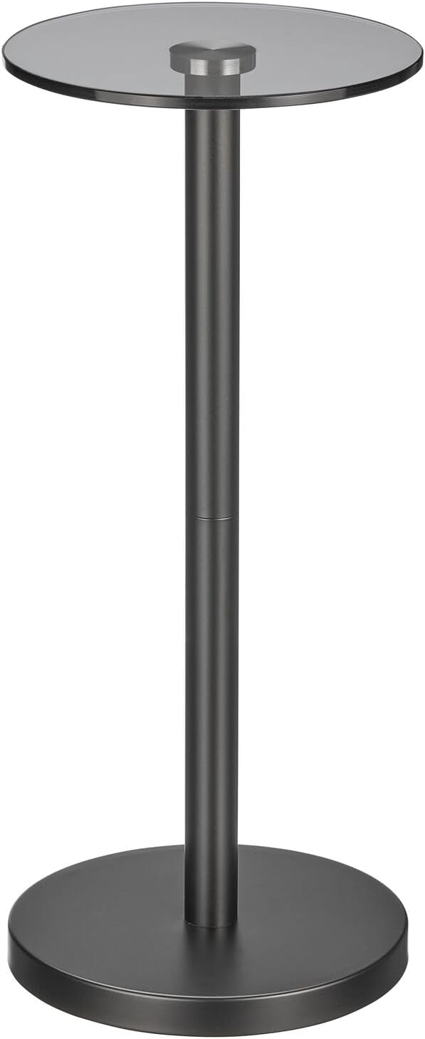 mDesign Glass Top Side/End Drink Table - Image 6