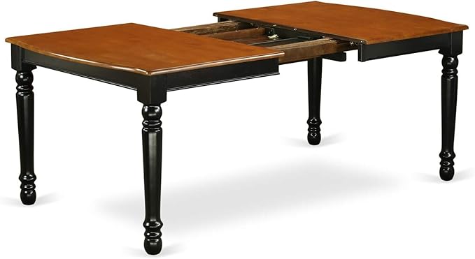 East West Furniture DOAV7-BCH-W 7 Piece Dining Table Set Consist of a Rectangle - Image 4