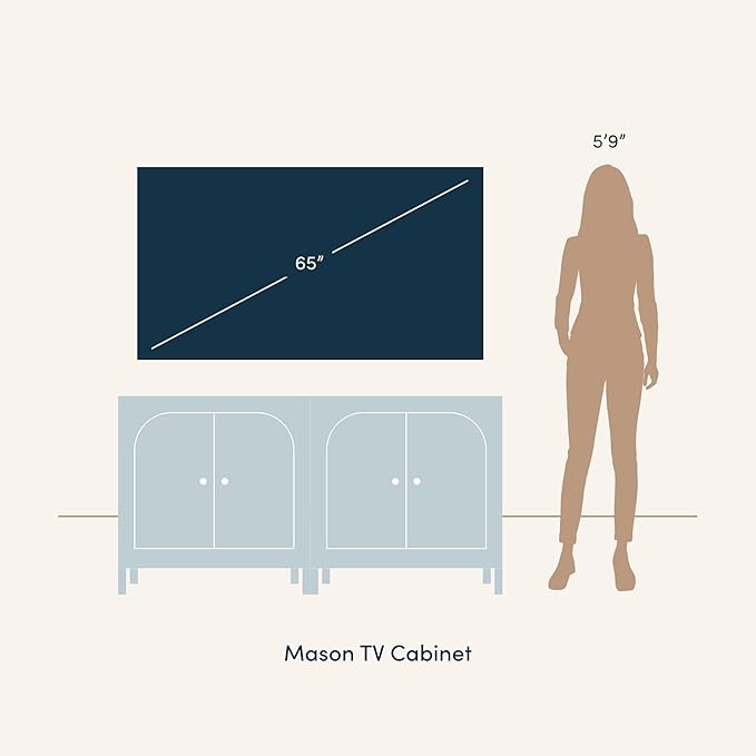 Nathan James Mason TV Stand, Free Standing Accent Sideboard Buffet, Credenza - Image 10