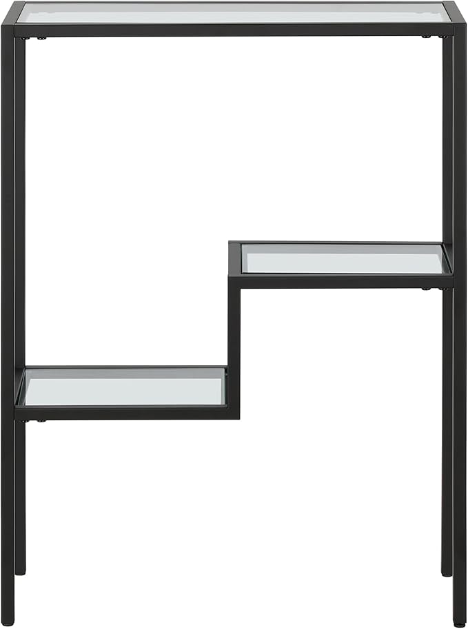 Henn&Hart 22" Wide Rectangular Console Table in Blackened Bronze, Entryway Table - Image 4