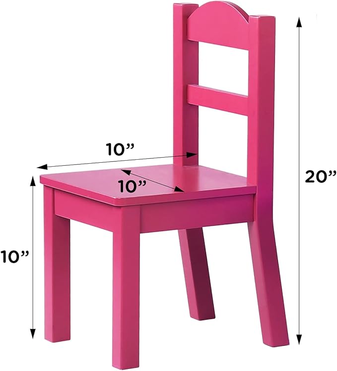 Humble Crew Kids Wooden Table and 4 Chairs Set, and Snack Time - Image 6