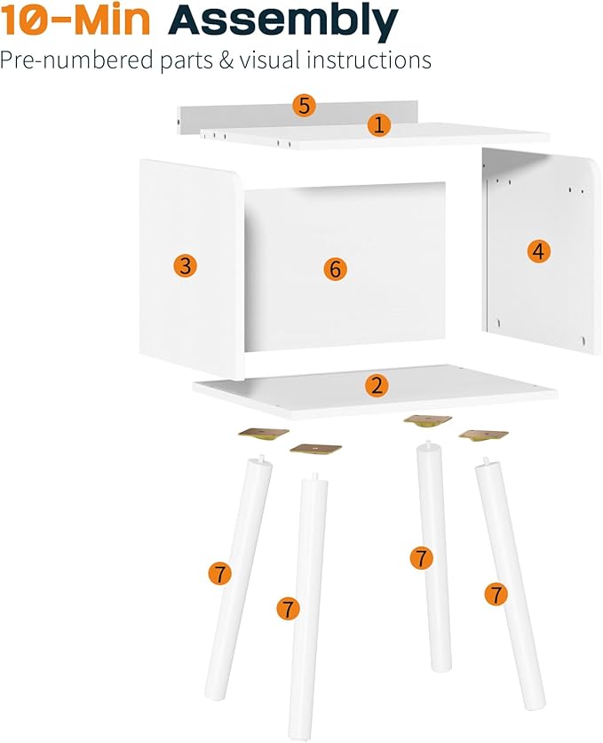 Yoobure Mid Century Modern Nightstand - Image 7