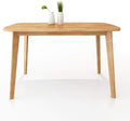 WoodShine Mid Century Modern Real Solid Wood Dining Table, Working Desk by WoodShine