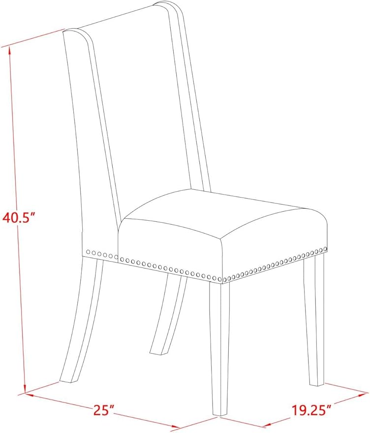 East West Furniture DLFL5-ABK-21 5 Piece Dining Room Table Set Includes a Round - Image 5