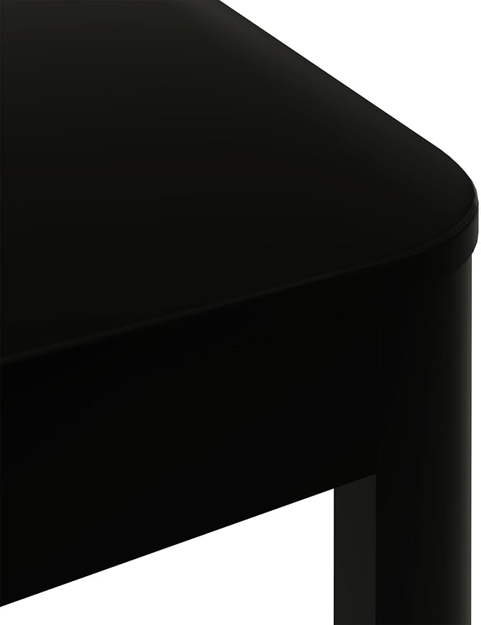 Plank+Beam Small Modern Rounded Coffee Table, 40 Inch, Solid Wood Contemporary - Image 5