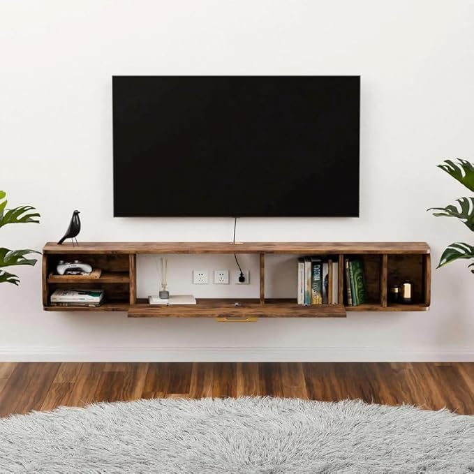 Floating TV Unit, Floating Shelves - Image 4