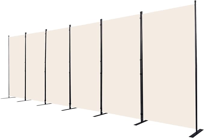 Room Divider, 6 Panel Folding Privacy Screens by CHOSENM