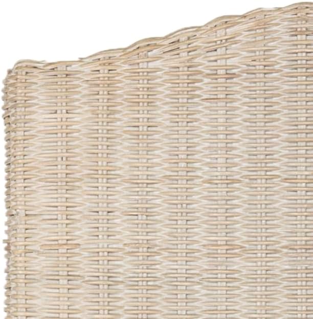 SAFAVIEH Home Collection Odette Grey Wicker Dining Chair - Image 8