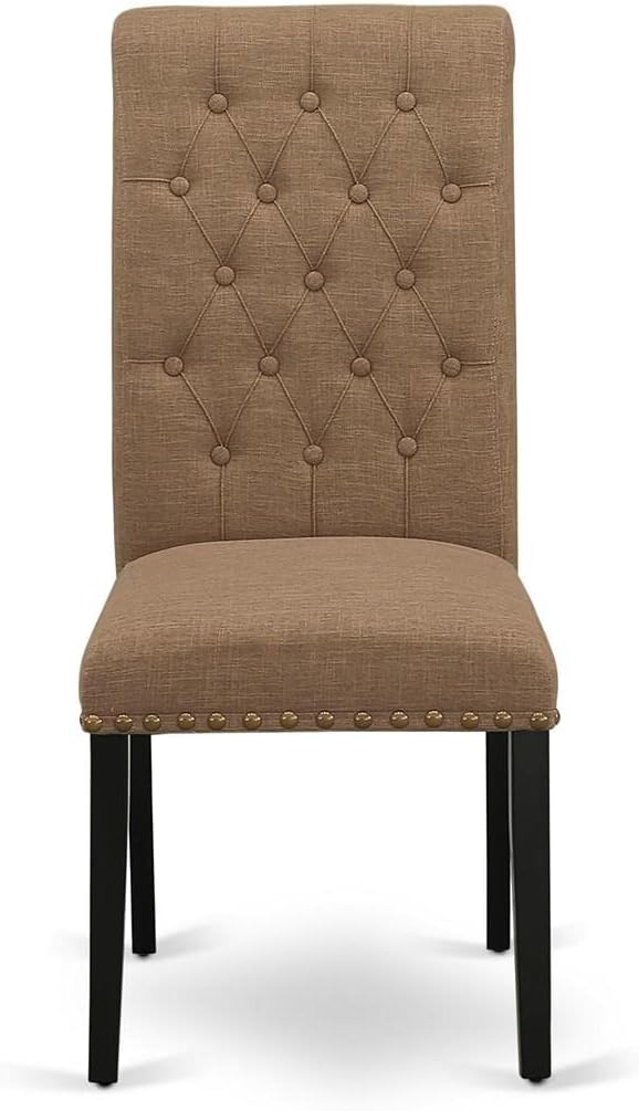 East West Furniture BRP1T17 Bremond Parson Dining Room Chairs - Image 4