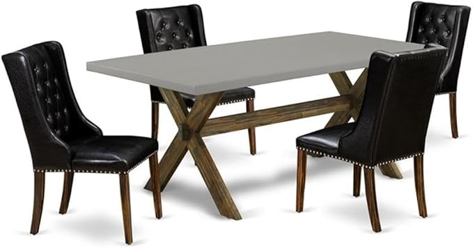 East West Furniture X797FO749-5 5 Piece Dining Room Table Set Includes a by EastWestFurniture