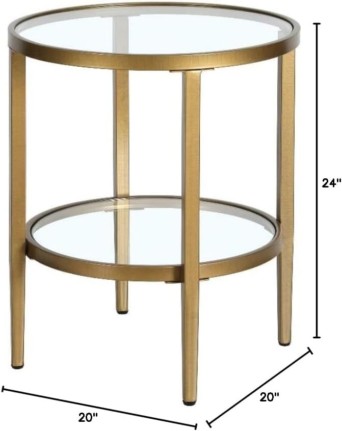 Henn&Hart 20" Wide Round Side Table - Image 3