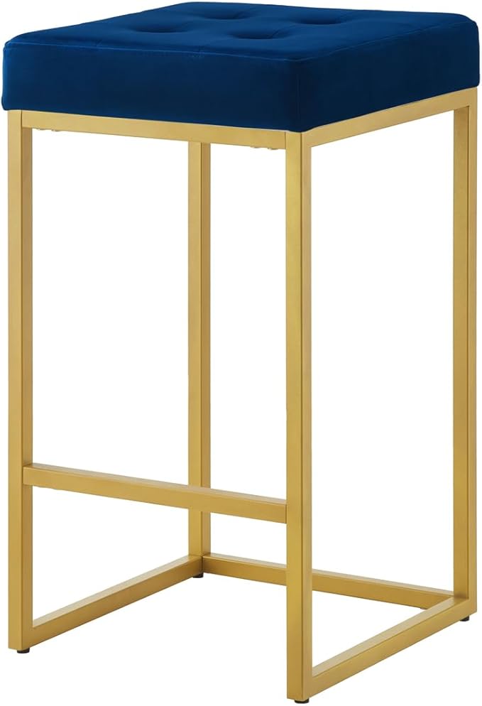 24KF Contemporary Counter Height Bar Stool Set of 2 - Image 4