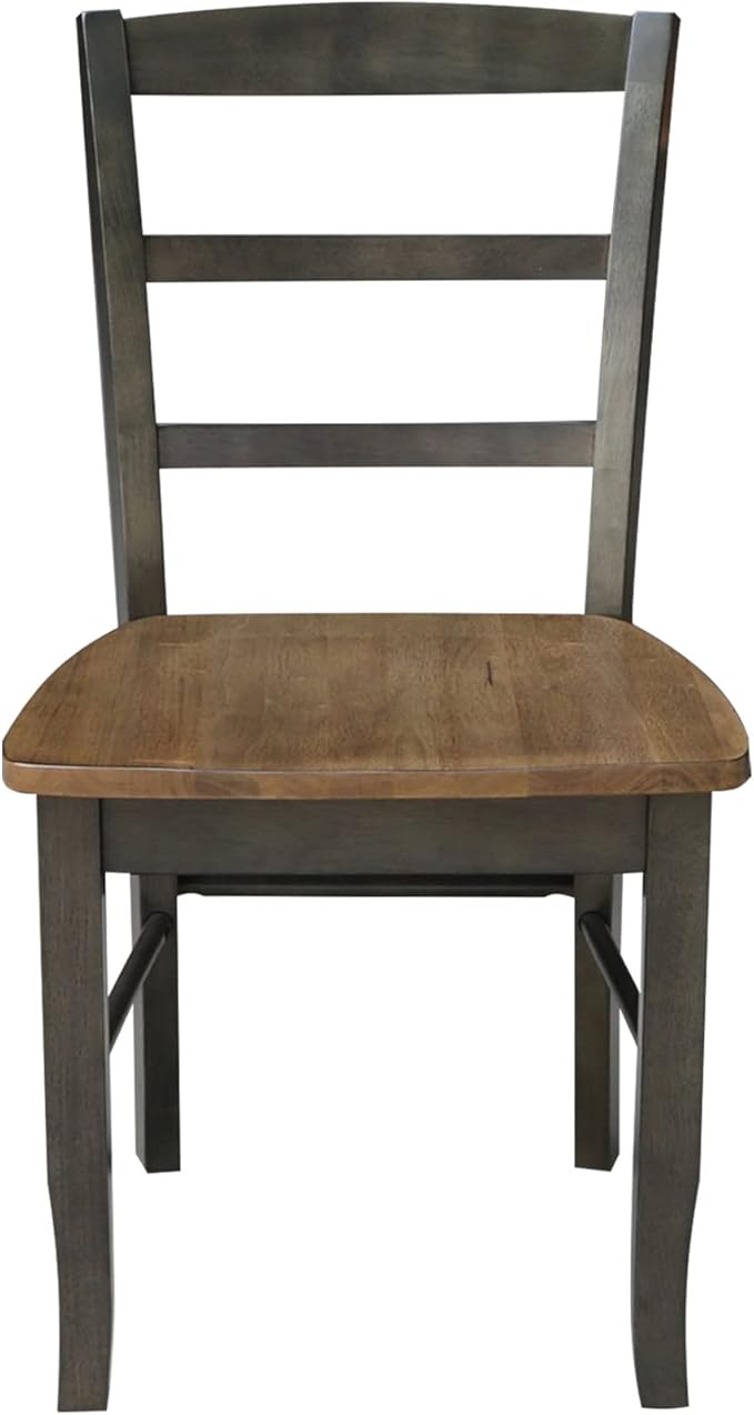 IC International Concepts Set of Two Madrid Ladderback Dining Chairs, - Image 4
