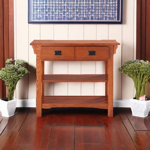 Leick Home 8261 Mission Bookcase Console Table - Image 2