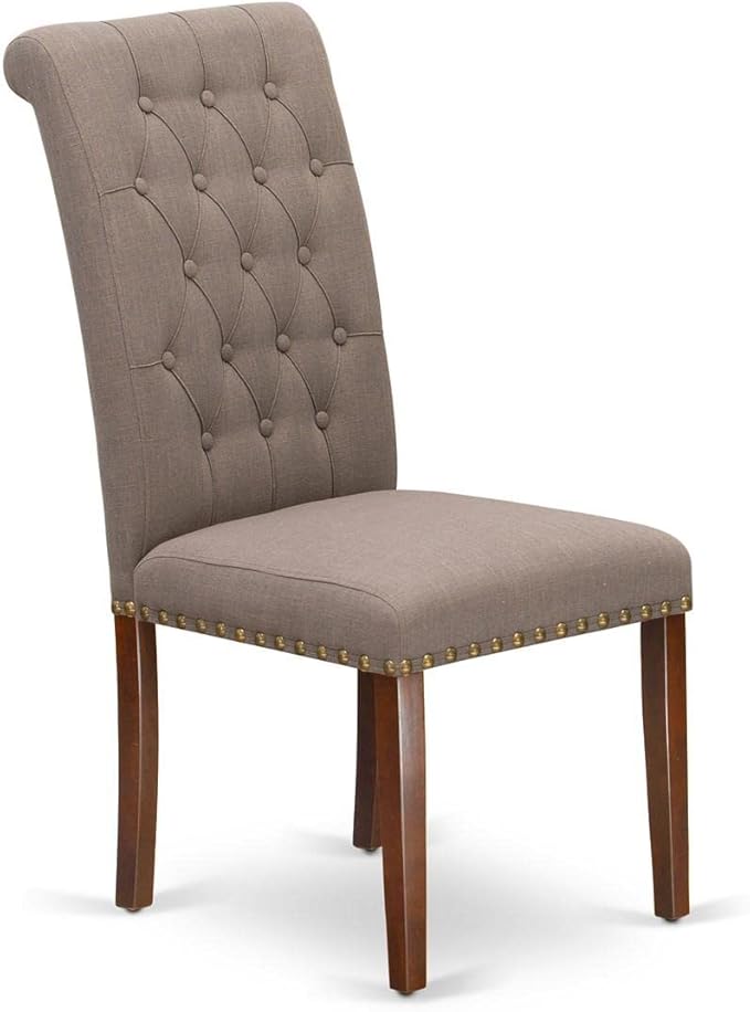 East West Furniture BRP3T18 Bremond Parson Kitchen Chairs - Image 6