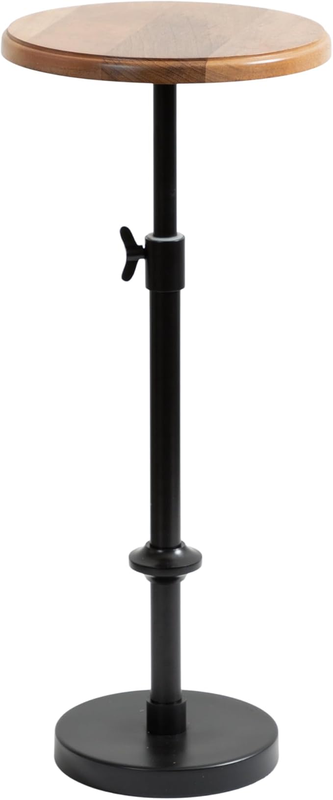 Kate and Laurel Engles Modern Adjustable-Height Pedestal Drink Table; 10 x 10 x by KateandLaurel
