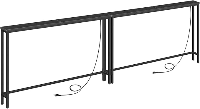 HOOBRO 2 Pack 47.2" Narrow Console Table by HOOBRO