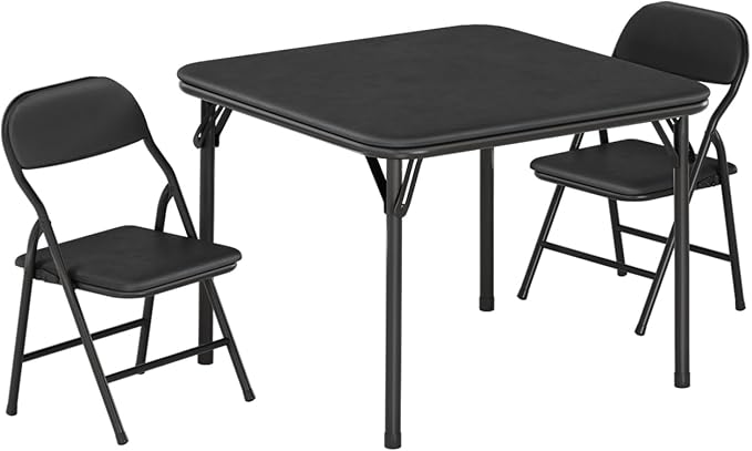 IDEALHOUSE 3 Piece Folding Kids Table and Chairs Set, Children Activity Table - Image 9