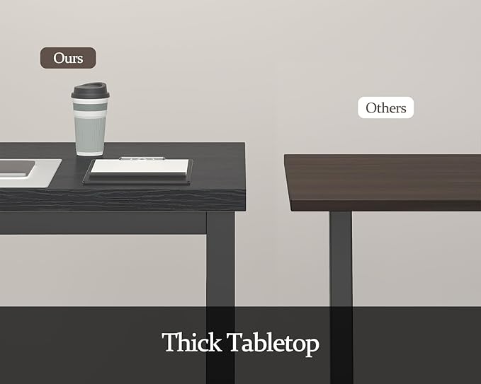 63 Inch Long Computer Desk, Home Office Desk, Modern Table - Image 2