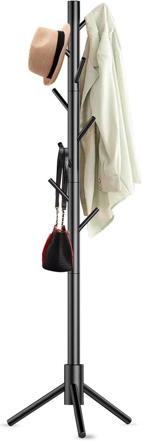 Wooden Coat Rack Stand, Freestanding Coat Rack by Aliphonbyningge_ysHOME