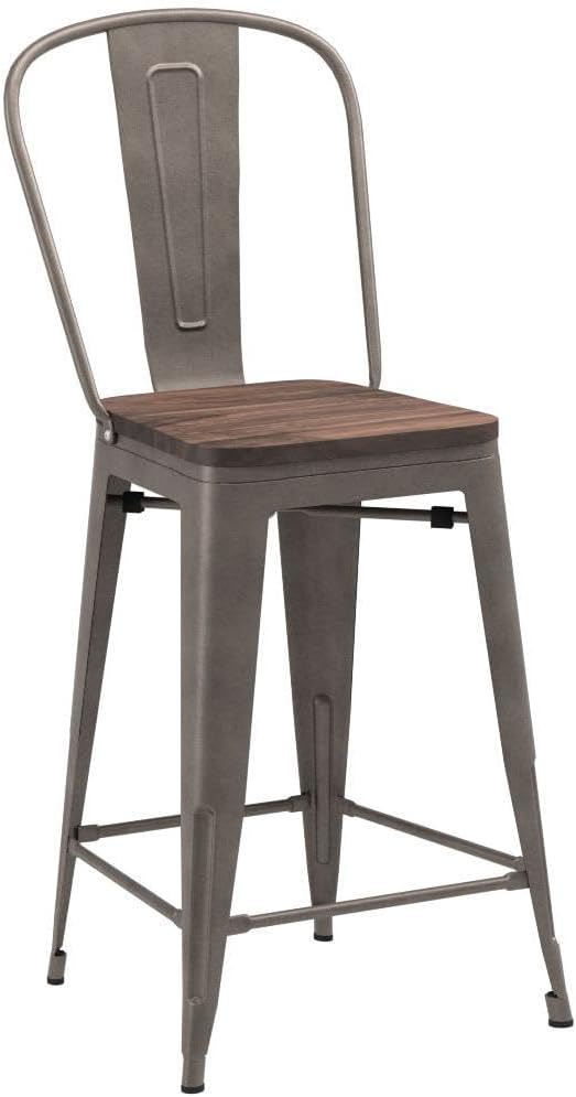 Yongqiang 24 inch Bar Stools Set of 4 Kitchen Counter Height Bar Chairs High - Image 5