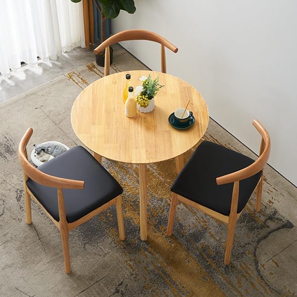 Simplicity Solid Wood Dining Table, Round - Image 4