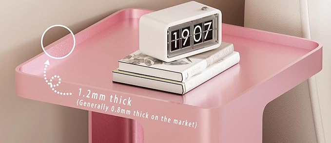Metal Small Nightstands, Modern Side Table - Image 5