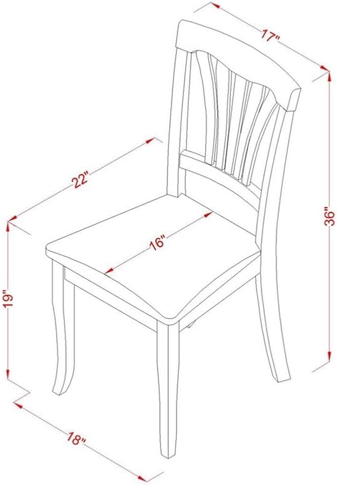 East West Furniture PLAV7-SBR-LC 7 Piece Dining Set Consist of an Oval Dining - Image 6