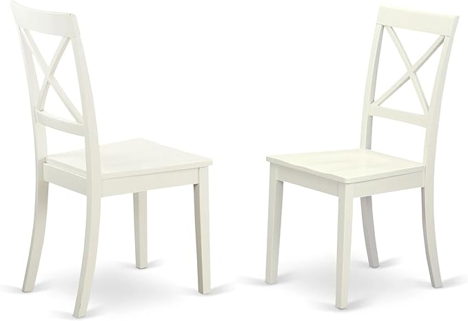 East West Furniture VABO5-LWH-W 5 Piece Kitchen Table Set - Image 8