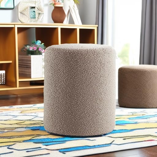 Get Set Style Modern Round Ottoman - Image 6
