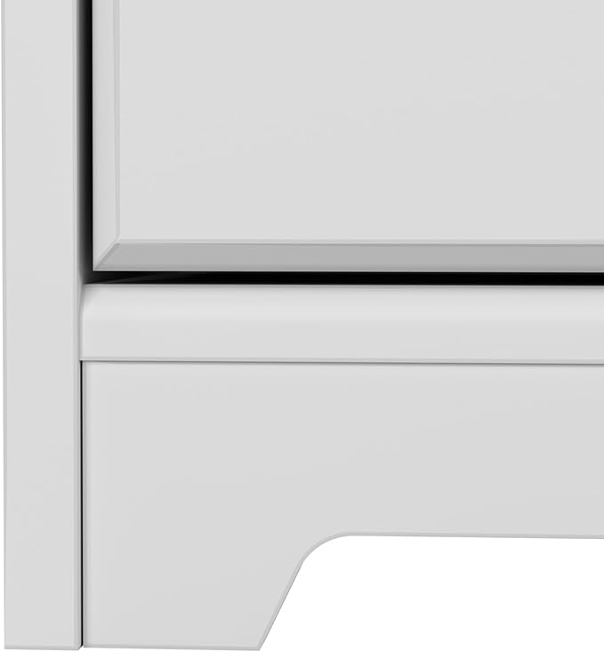 Bush Furniture Cabot L Shaped Computer Desk in White | Corner Table - Image 8
