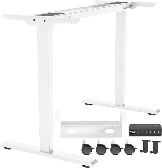 Dual Motor Standing Desk Frame, Electric Adjustable Legs by Unknown