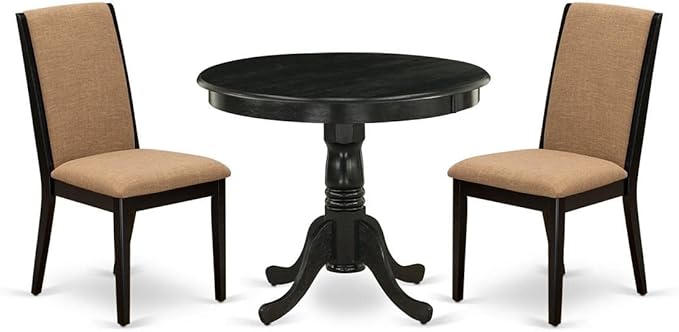 East West Furniture ANLA3-ABK-47 3 Piece Dining Room Furniture Set Contains a by EastWestFurniture