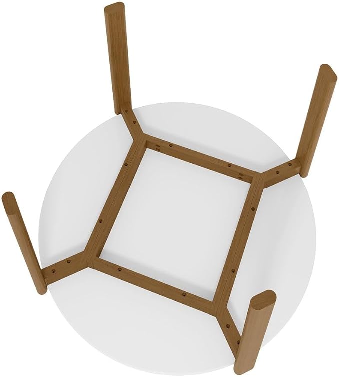 Manhattan Comfort Gales 46-Inch Mid Century Modern Round Dining Table - Image 5