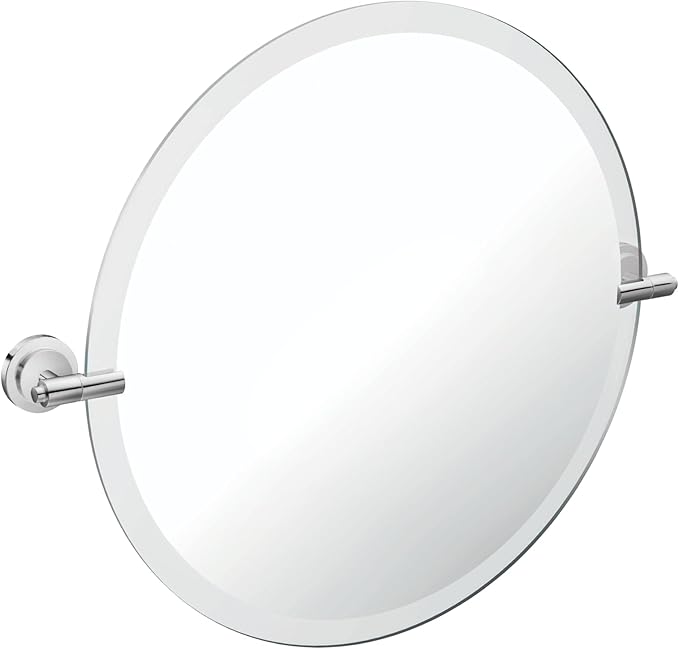 Moen DN0792CH Iso 22-Inch x 22-Inch Frameless Pivoting Bathroom Tilting Mirror by Moen