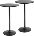 FDW Modern Bar Table 2 Set 40" Height Kitchen Dining Table Round Pub Table by FDW