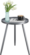 Apicizon 16" Round Side Table, Mid Century Modern Coffee or Circle Accent Table by APICIZON