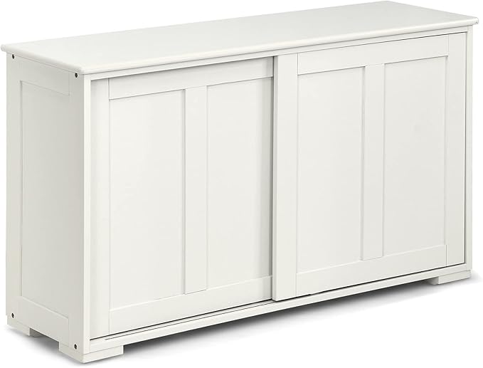Costzon Sideboard Buffet Cabinet, Wooden Kitchen Storage Cabinet - Image 9