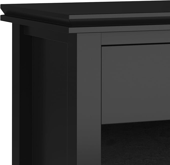 SIMPLIHOME Artisan Solid Wood 24 inch Wide Contemporary Bedside Nightstand - Image 7