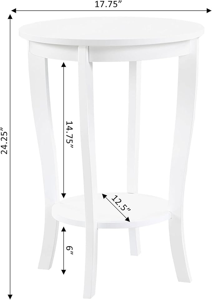 Convenience Concepts American Heritage Round End Table - Image 3