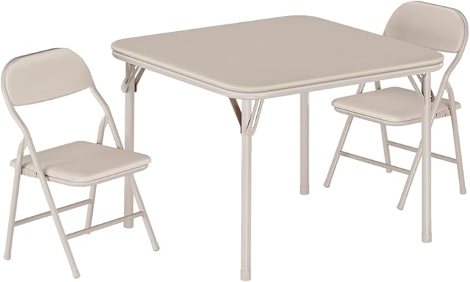 IDEALHOUSE 3 Piece Folding Kids Table and Chairs Set, Children Activity Table - Image 9