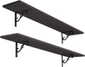DINZI LVJ Long Wall Shelves, 47.3 Inch Large Floating Shelves Set of 2 by DINZILVJ