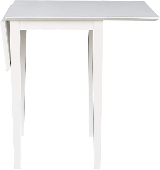 IC International Concepts, Solid Wood Small Drop Leaf Dining Table, Solid Real - Image 7