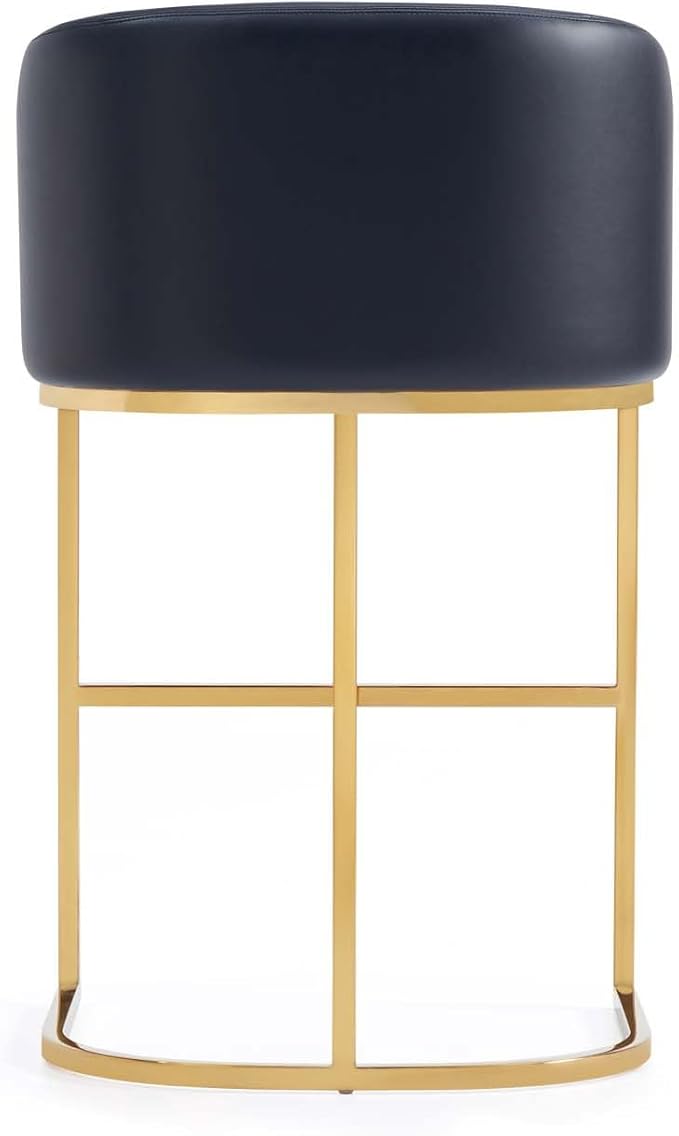 Manhattan Comfort Louvre 26 Inch Mid Century Modern Counter Height Bar Stools - Image 8